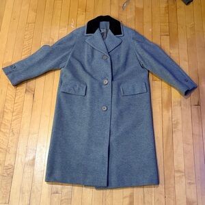 Vintage Gray Wool Coat